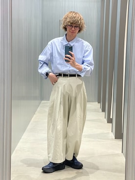 「HOKA（ホカ）のアイテム」を使った、ダイチさん（メンズ・168cm）の春コーディネート