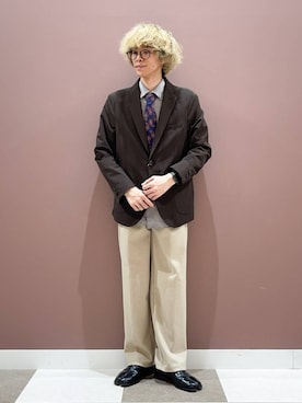 「スーツ」｜ダイチさん（メンズ・168cm）の秋コーディネート