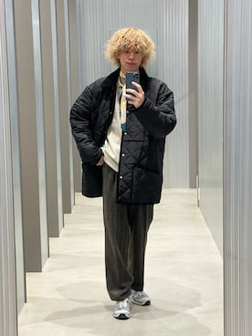 「アイテム（ポロシャツ）」を使った、ダイチさん（メンズ・168cm）の冬コーディネート