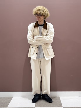 「clarks」｜「アイテム（デニムジャケット）」を使った、ダイチさん（メンズ・168cm）の秋コーディネート