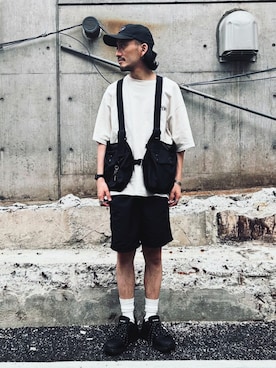 「アイテム（ジャケット/アウター）」を使った、TSUNAさん（メンズ・174cm）の夏コーディネート