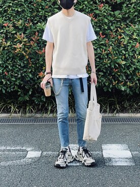 「MR.GENTLEMAN（ミスタージェントルマン）のアイテム（アクセサリー）」を使った、TSUNAさん（メンズ・174cm）の秋コーディネート