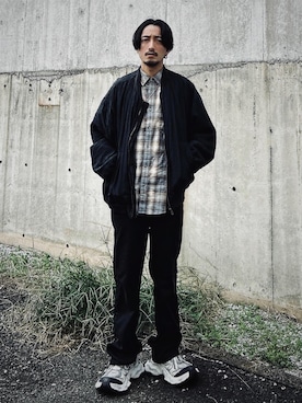 「アイテム（ブルゾン）」を使った、TSUNAさん（メンズ・174cm・40代）の秋コーディネート