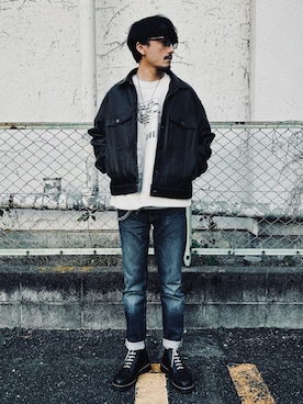 「アイテム（アクセサリー）」を使った、TSUNAさん（メンズ・174cm・30代）の秋コーディネート