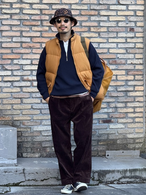 L.L.Bean / 別注 Deep Bottom Leather Handle Zip Tote XL（トート