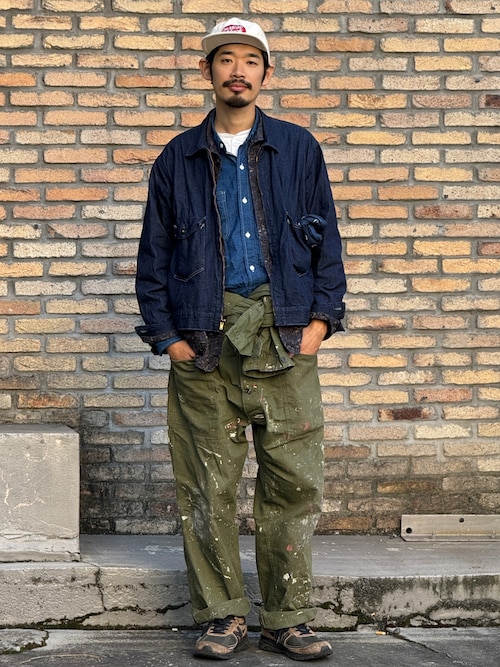 美品　ビームスプラス　ニュー ワーク シャンブレーシャツ　ブラック　長袖 BEAMS WOMEN｜【別注】BUZZ RICKSON'S / シャンブレー ロング