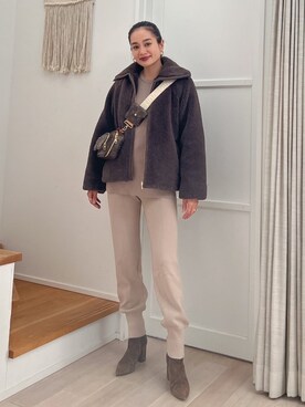 黒木 ナツミ🦋さん(レディース・162cm)の冬コーディネート