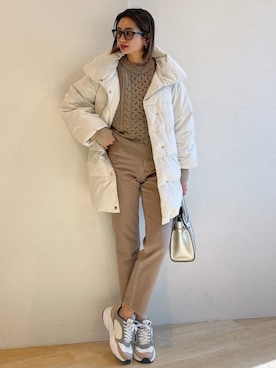 黒木 ナツミ🦋さん（レディース・162cm）の冬コーディネート