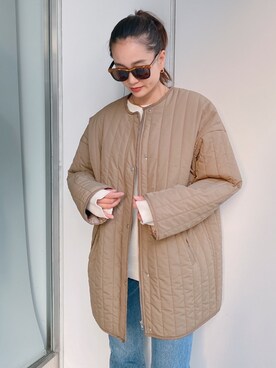 「Vicente（ヴィセンテ）のアイテム（その他アウター）」を使った、黒木 ナツミ🦋さん（レディース・162cm）の秋コーディネート