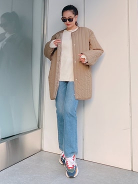 「Vicente（ヴィセンテ）のアイテム（その他アウター）」を使った、黒木 ナツミ🦋さん（レディース・162cm）の秋コーディネート