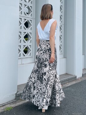 「Vicente（ヴィセンテ）のアイテム（スカート）」を使った、黒木 ナツミ🦋さん（レディース・162cm）の秋コーディネート
