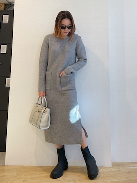 黒木 ナツミ🦋さん（レディース・162cm）の冬コーディネート