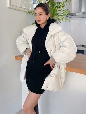 「Vicente（ヴィセンテ）のアイテム（ワンピース）」を使った、黒木 ナツミ🦋さん（レディース・162cm）の冬コーディネート