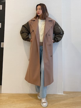 黒木 ナツミ🦋さん（レディース・162cm）の冬コーディネート