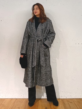 「Vicente（ヴィセンテ）のアイテム（その他アウター）」を使った、黒木 ナツミ🦋さん（レディース・162cm）の秋コーディネート