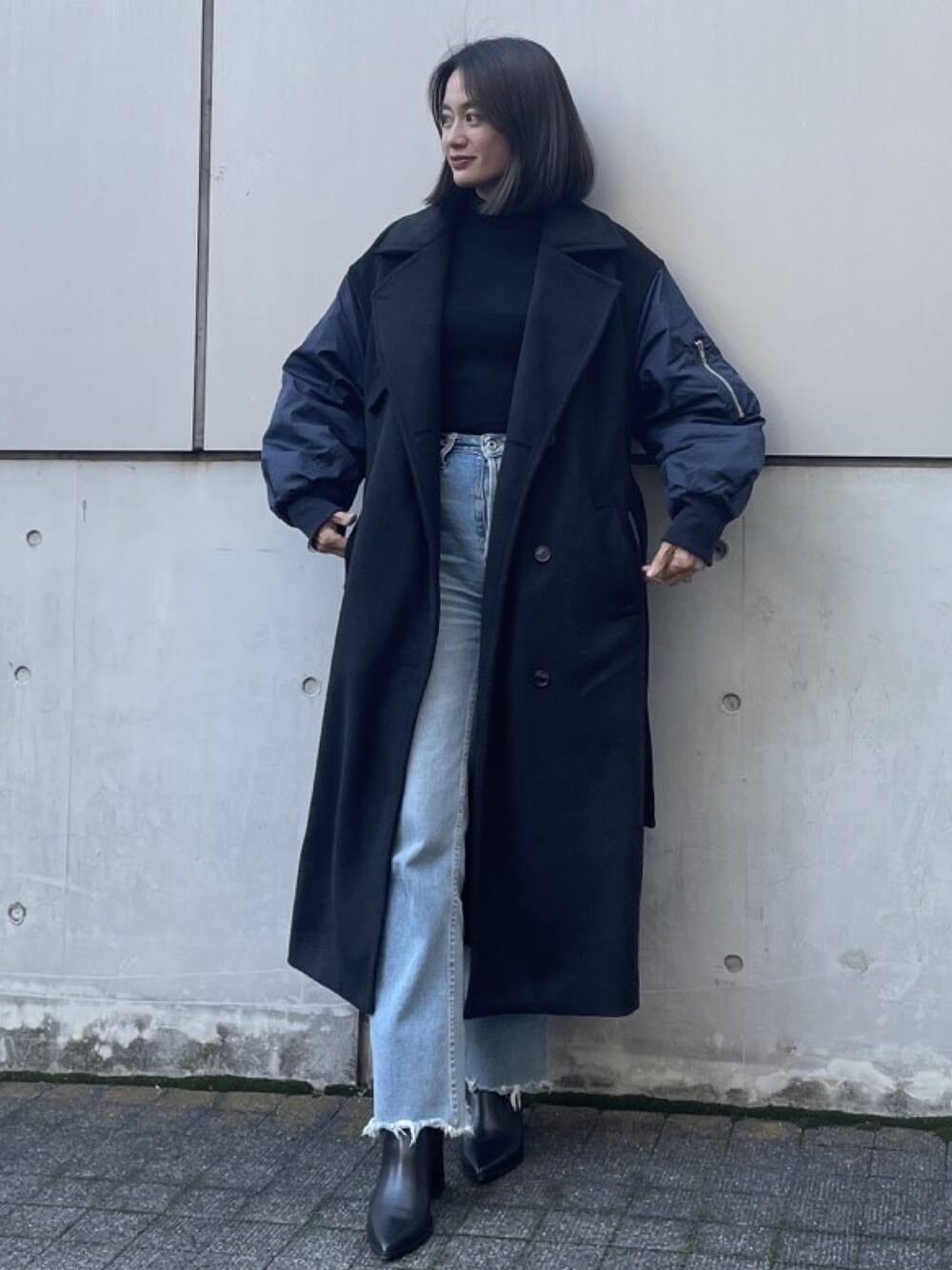 MA-1を使った「ウールコート」の人気ファッションコーディネート - WEAR