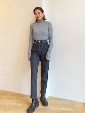 黒木 ナツミ🦋さん（レディース・162cm）の秋コーディネート