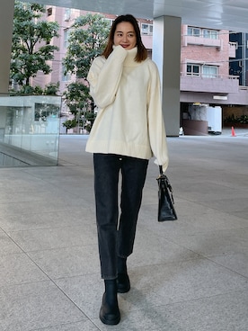 黒木 ナツミ🦋さん（レディース・162cm）の冬コーディネート