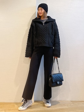 黒木 ナツミ🦋さん(レディース・162cm)の冬コーディネート