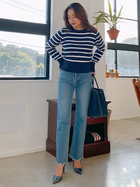 黒木 ナツミ🦋さん（レディース・162cm）の秋コーディネート