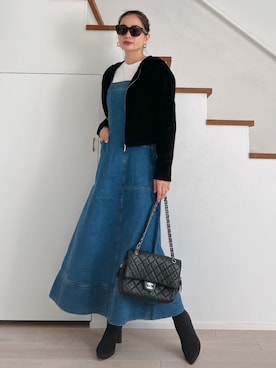 黒木 ナツミ🦋さん（レディース・162cm）の冬コーディネート