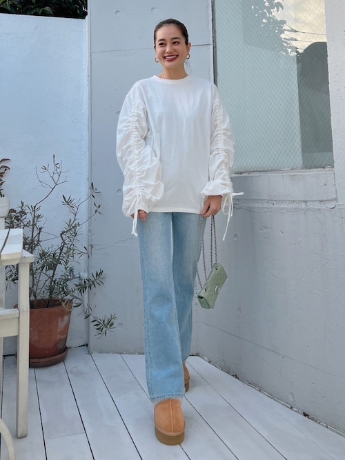 セール】【美シルエット！】Vicente flare long denim（デニム