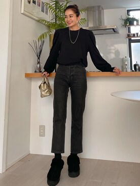 黒木 ナツミ🦋さん（レディース・162cm）の冬コーディネート