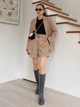 黒木 ナツミ🦋さん（レディース・162cm）の秋コーディネート