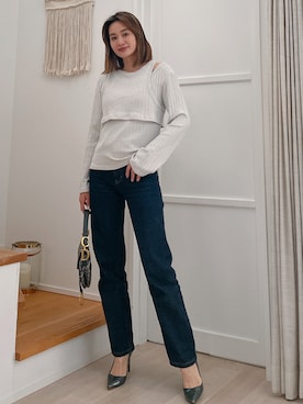 黒木 ナツミ🦋さん（レディース・162cm）の春コーディネート