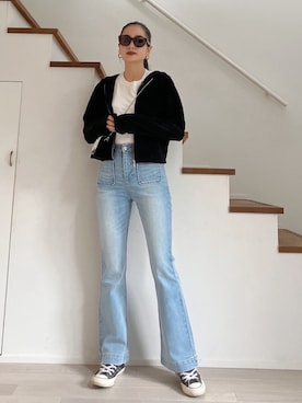 黒木 ナツミ🦋さん（レディース・162cm）の秋コーディネート