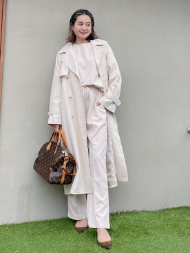 黒木 ナツミ🦋さん（レディース・162cm）の春コーディネート