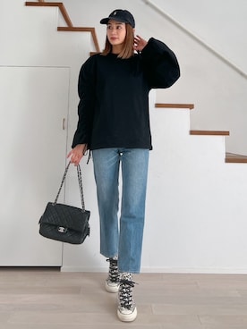 黒木 ナツミ🦋さん（レディース・162cm）の春コーディネート