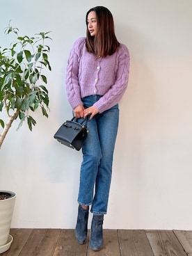 黒木 ナツミ🦋さん（レディース・162cm）の冬コーディネート