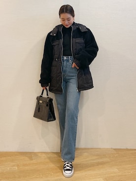 黒木 ナツミ🦋さん（レディース・162cm）の冬コーディネート