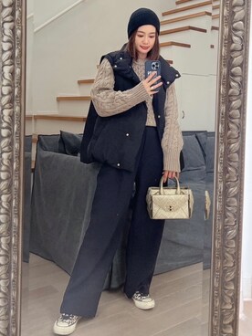 黒木 ナツミ🦋さん(レディース・162cm)の冬コーディネート