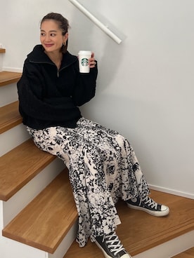 黒木 ナツミ🦋さん（レディース・162cm）の秋コーディネート