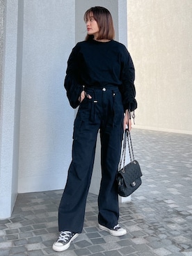 黒木 ナツミ🦋さん（レディース・162cm）の春コーディネート