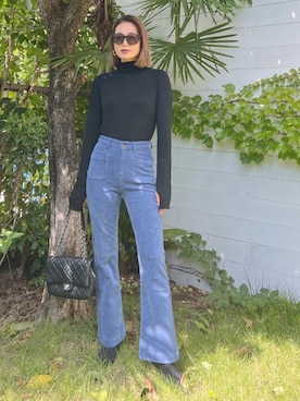 黒木 ナツミ🦋さん（レディース・162cm）の秋コーディネート