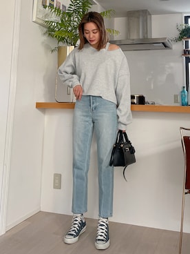 「クーポン」｜黒木 ナツミ🦋さん（レディース・162cm）の春コーディネート