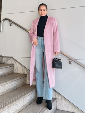 「Vicente（ヴィセンテ）のアイテム（その他アウター）」を使った、黒木 ナツミ🦋さん（レディース・162cm）の冬コーディネート