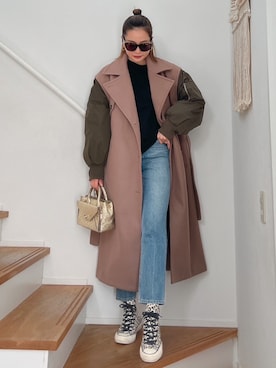 黒木 ナツミ🦋さん（レディース・162cm）の冬コーディネート