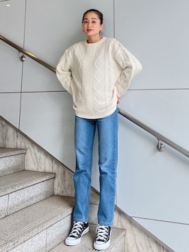 黒木 ナツミ🦋さん（レディース・162cm）の冬コーディネート