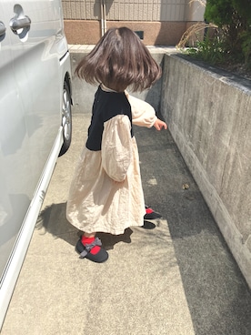 「Birthday（バースデイ）のアイテム」を使った、まるまるさん（キッズ・110cm）の春コーディネート