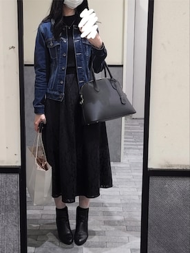 「rienda（リエンダ）のアイテム（その他アウター）」を使った、yuuuukaさん（レディース・169cm）の冬コーディネート