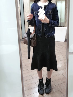 「rienda（リエンダ）のアイテム（その他アウター）」を使った、yuuuukaさん（レディース・169cm）の春コーディネート