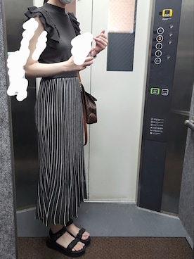 「CELINE（セリーヌ）のショルダーバッグ（ショルダーバッグ、ブラウン系）」を使った、yuuuukaさん（レディース・169cm）の秋コーディネート