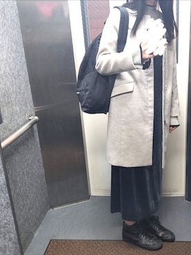 「VIS（ビス）のアイテム（その他アウター）」を使った、yuuuukaさん（レディース・169cm）の冬コーディネート