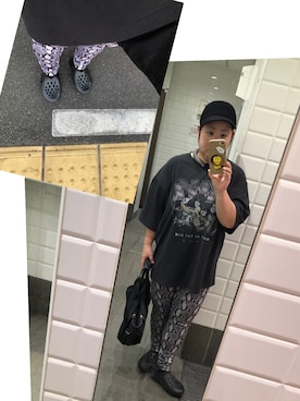 「アイテム（キャップ）」を使った、すーさんＤＸさん（レディース・160cm・50代）の夏コーディネート