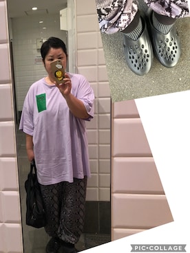「NIKE（ナイキ）のナイキ ReactX リジュビネイト ウィメンズシューズ / Nike ReactX Rejuven8 Women's Shoes HV5062-001 Black（サンダル）」を使った、すーさんＤＸさん（レディース・160cm・50代）の夏コーディネート
