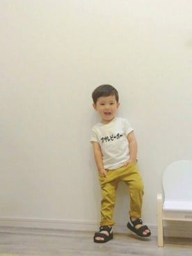 「babyGAP（babyGAP）のアイテム（トップス）」を使った、taaaoさん（キッズ・90cm）の春コーディネート